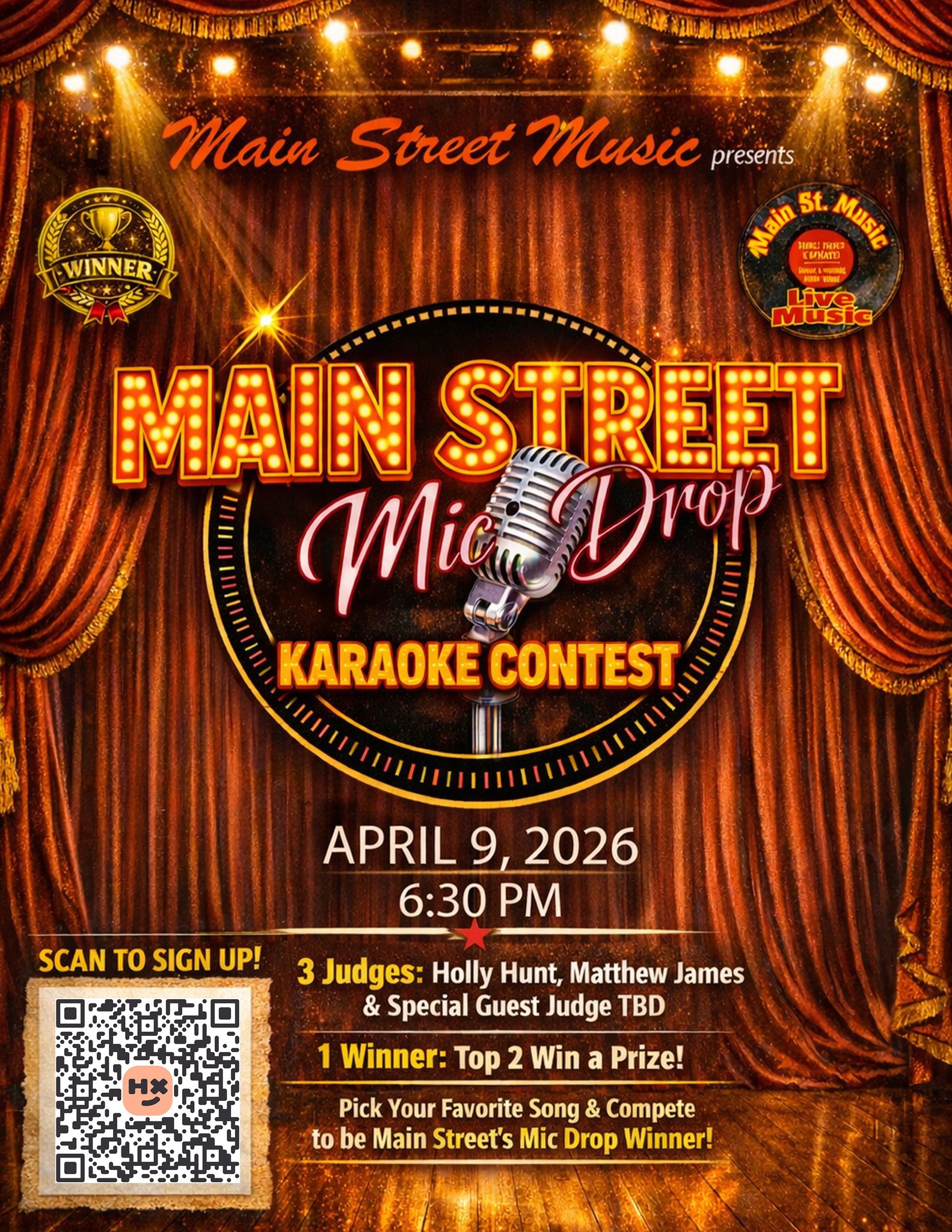 Main Street Mic Drop - Karaoke Contest
