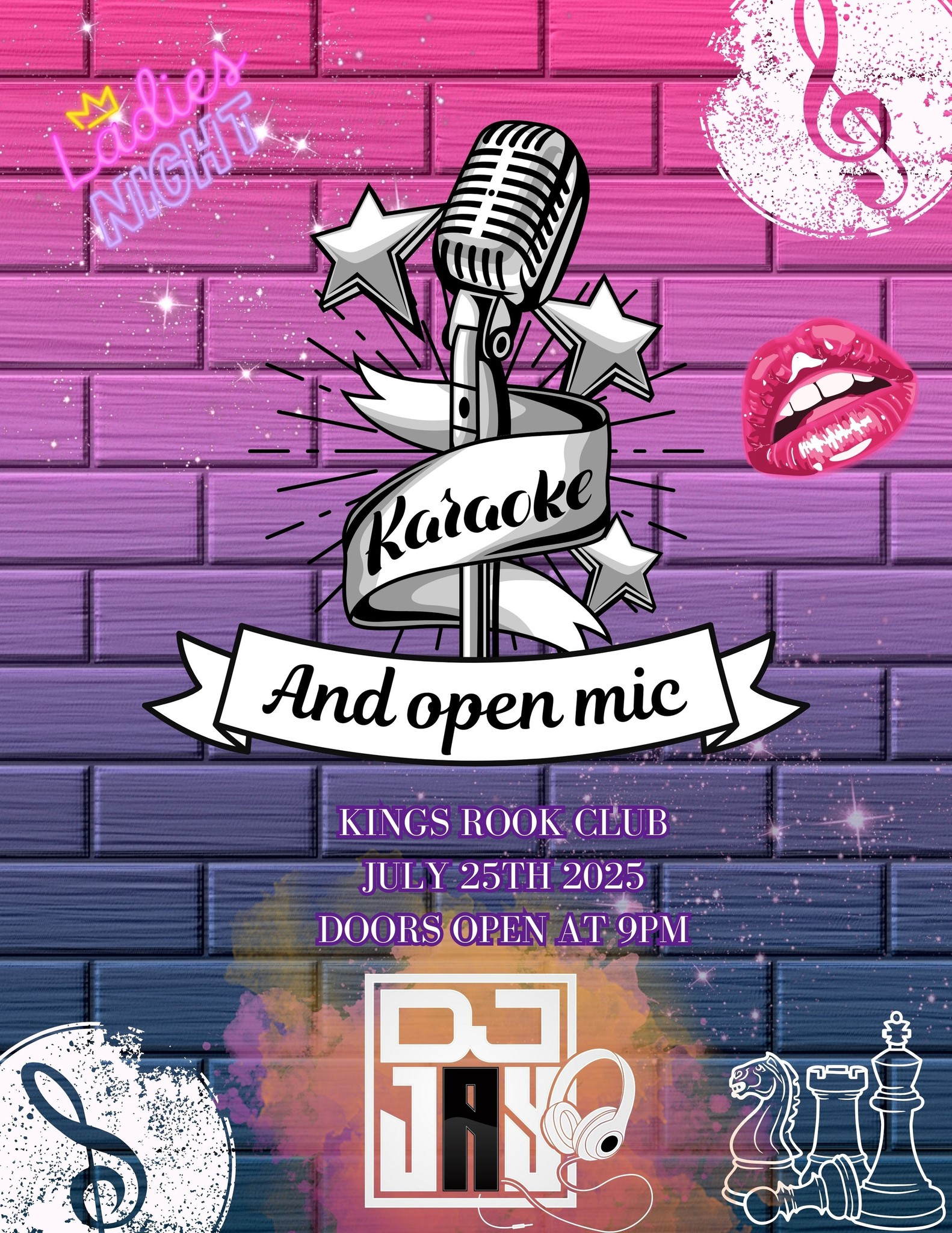 Karaoke/Open Mic CONTEST + Ladies Night Hosted by DJ JAY!!