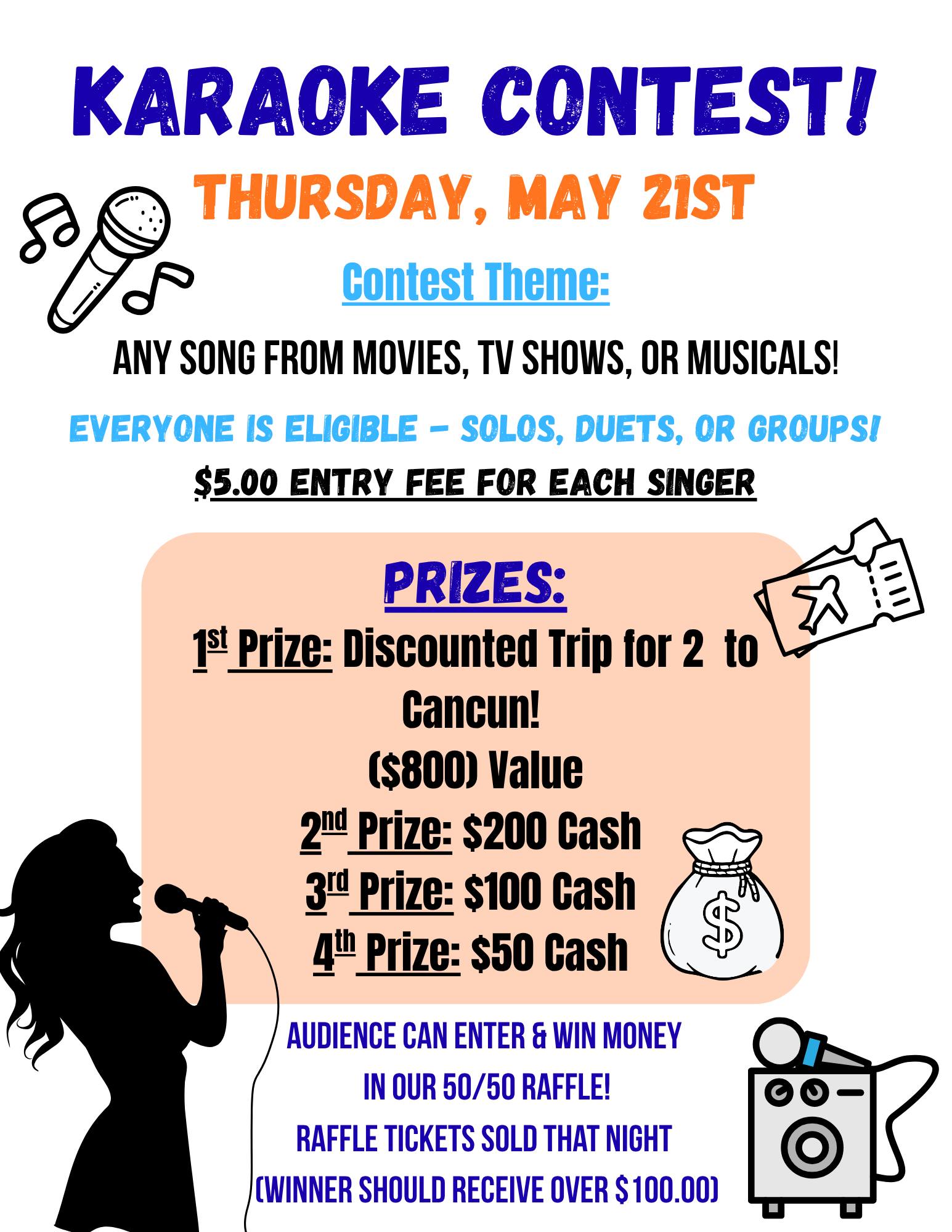 Karaoke Contest @ The Lazy Oaf!