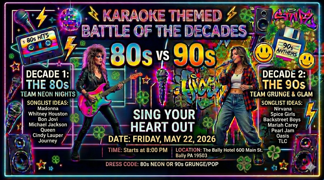 Battle of the Decades Karaoke Night