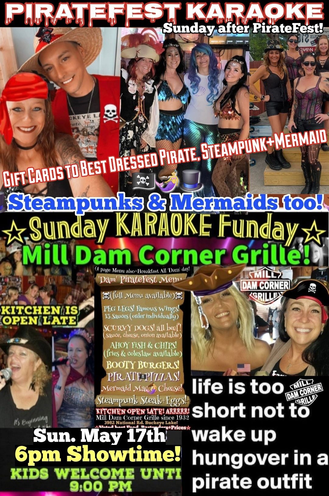 Pirate Fest Karaoke+Costume Contest for Steampunks Mermaids+Pirates Arrrr!???????????