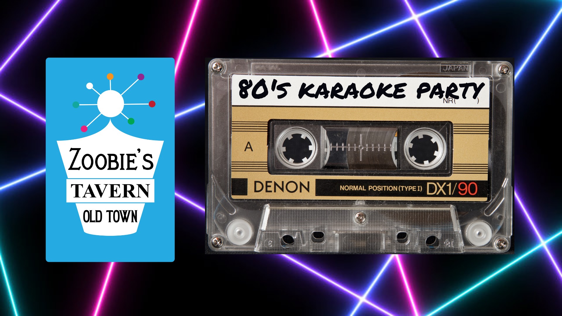 80's Karaoke Party and Costume Contest on the Patio!