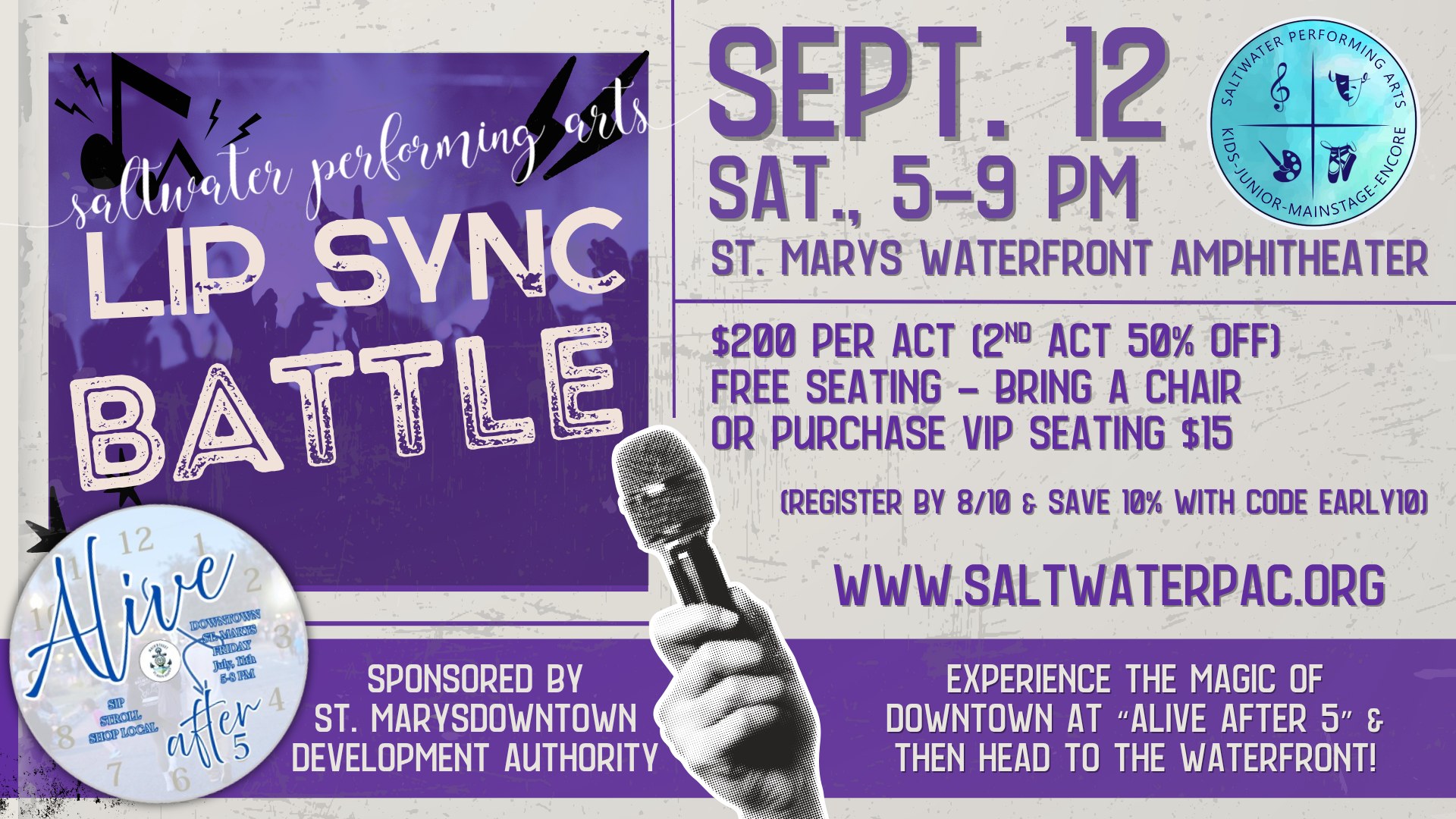 Saltwater's Lip Sync Battle sponsored St. Marys Downtown Development Authority