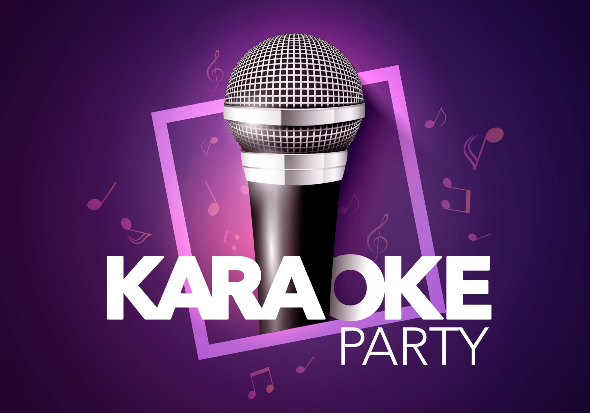Karaoke Contest out on the street on the stage.