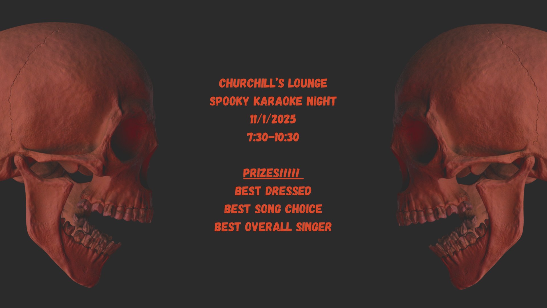 Spooky Karaoke Contest