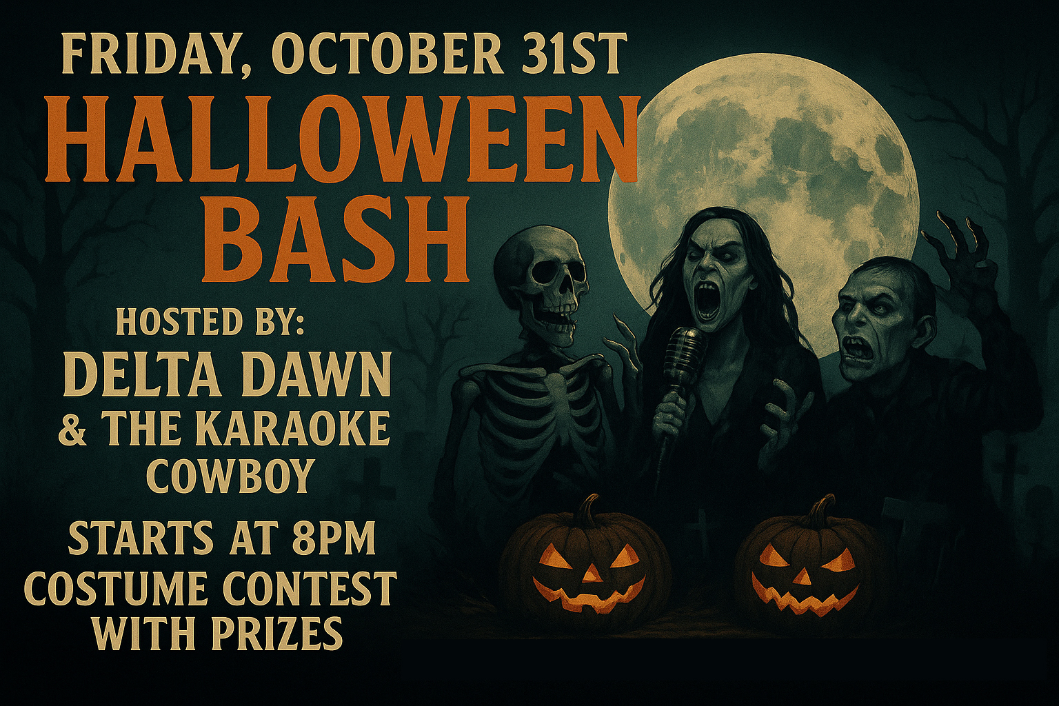 HALLOWEEN BASH w/COSTUME CONTEST/KARAOKE DJ
