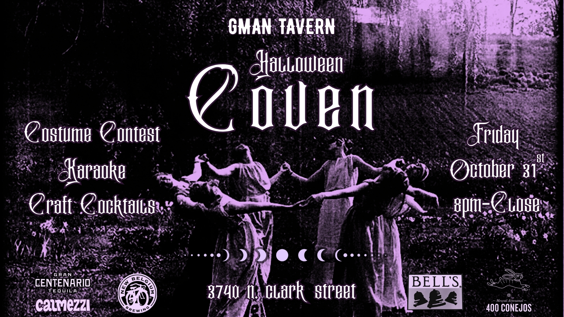 Gman Halloween: Coven - Featuring Karaoke + Specialty Cocktails + Costume Contest