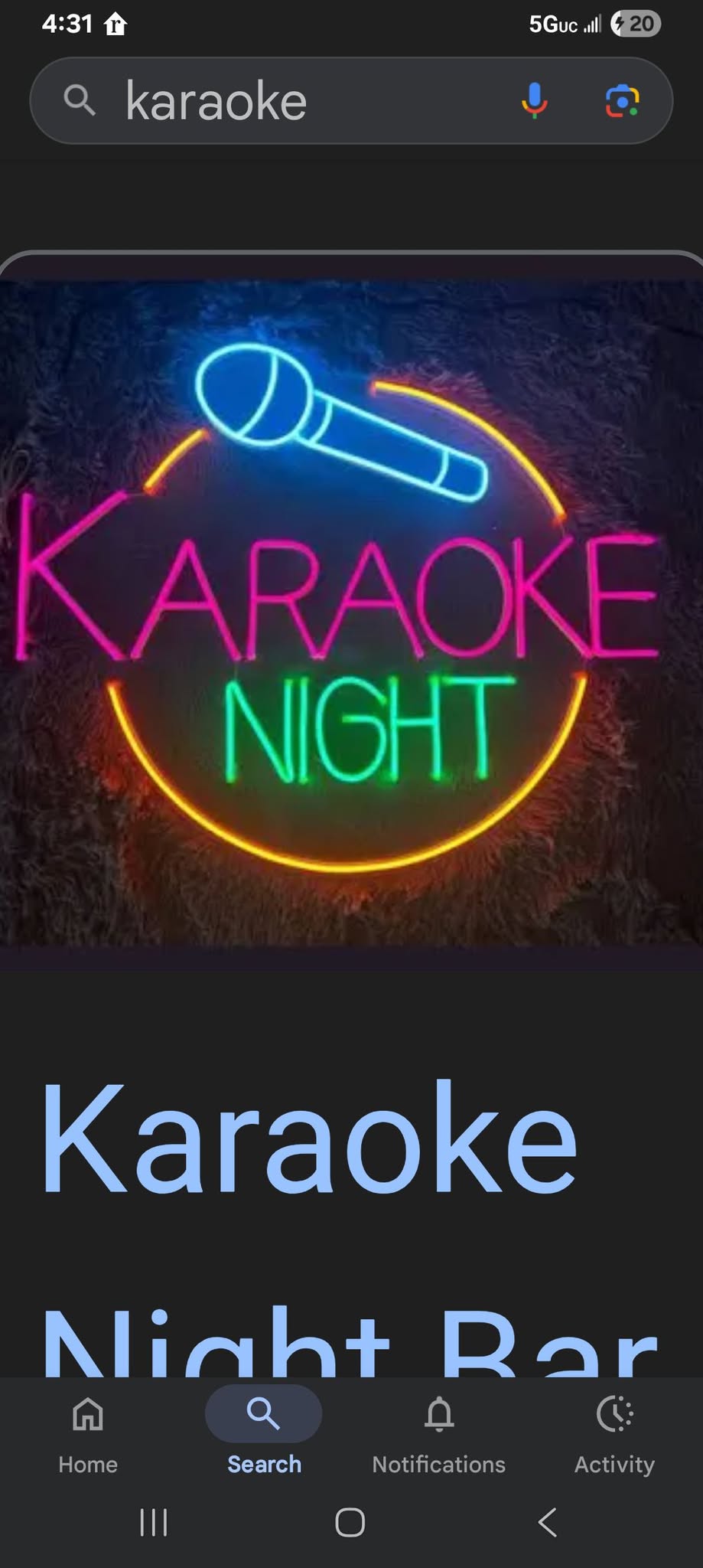 karaoke contest