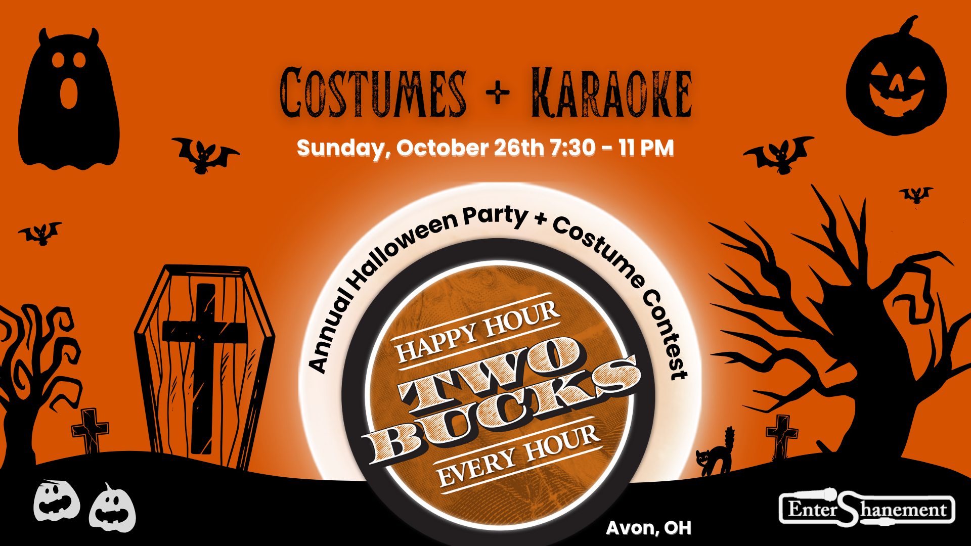 Annual Costume Contest + Karaoke - $100 Prize