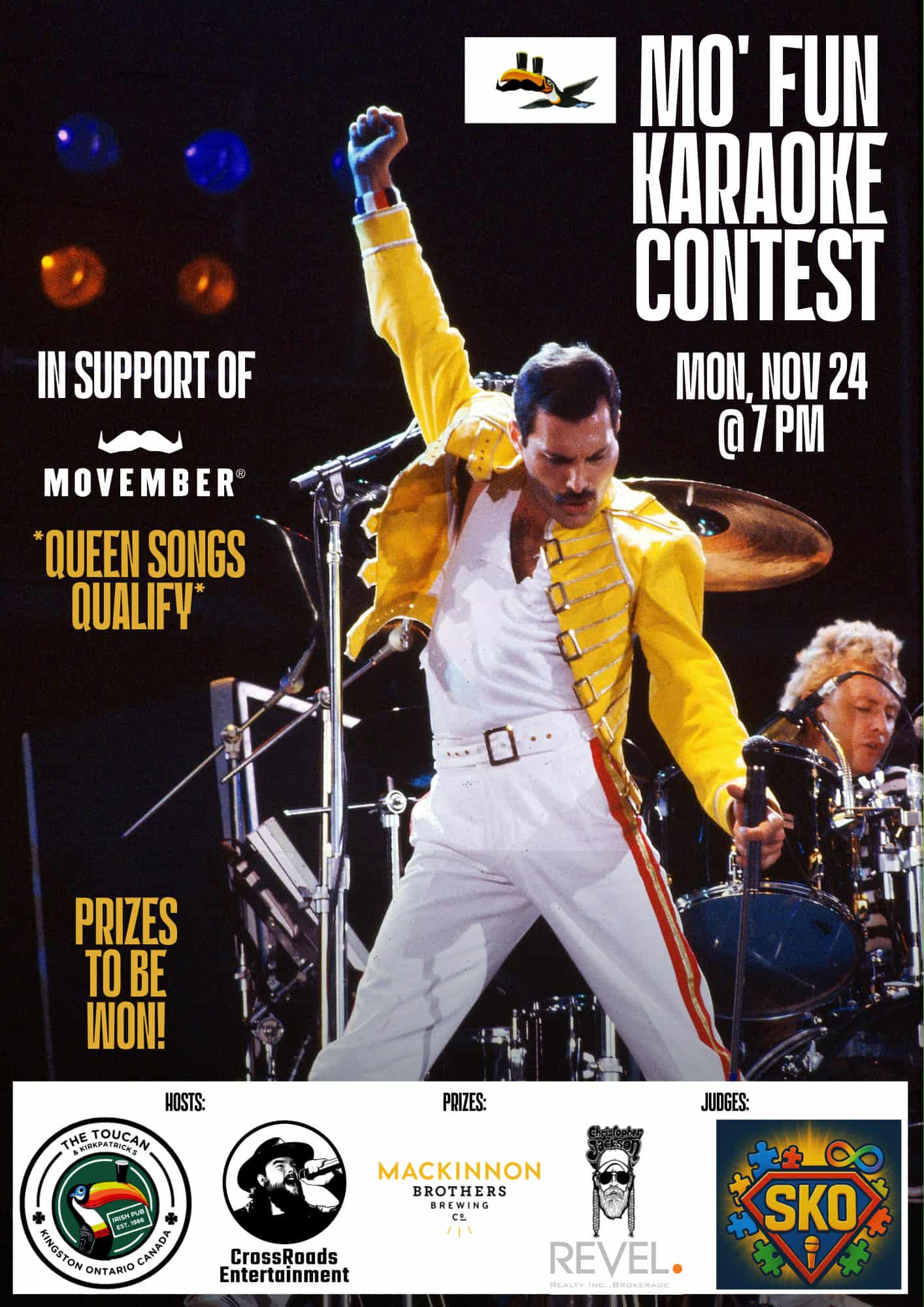 Christopher Jackson Judging Mo' Fun Karaoke Contest