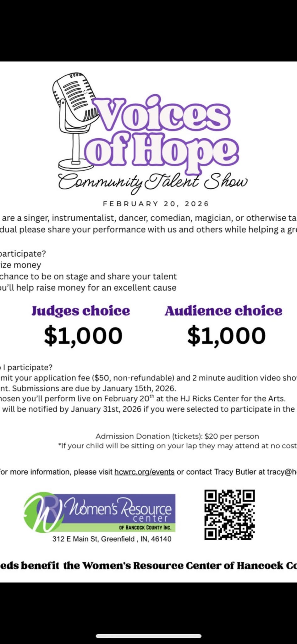 “Voices of Hope” Talent Show