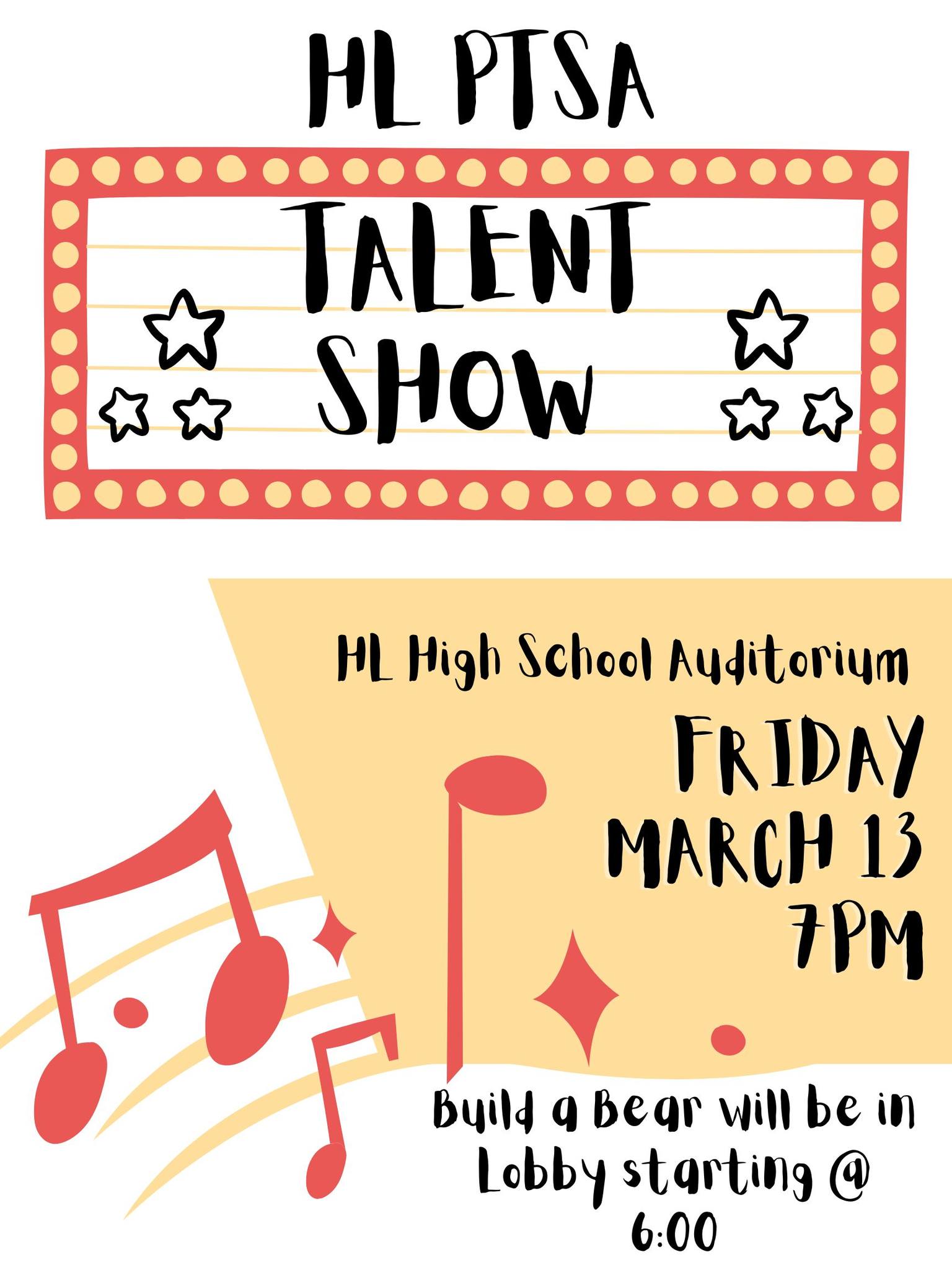 Talent Show & Build a Bear