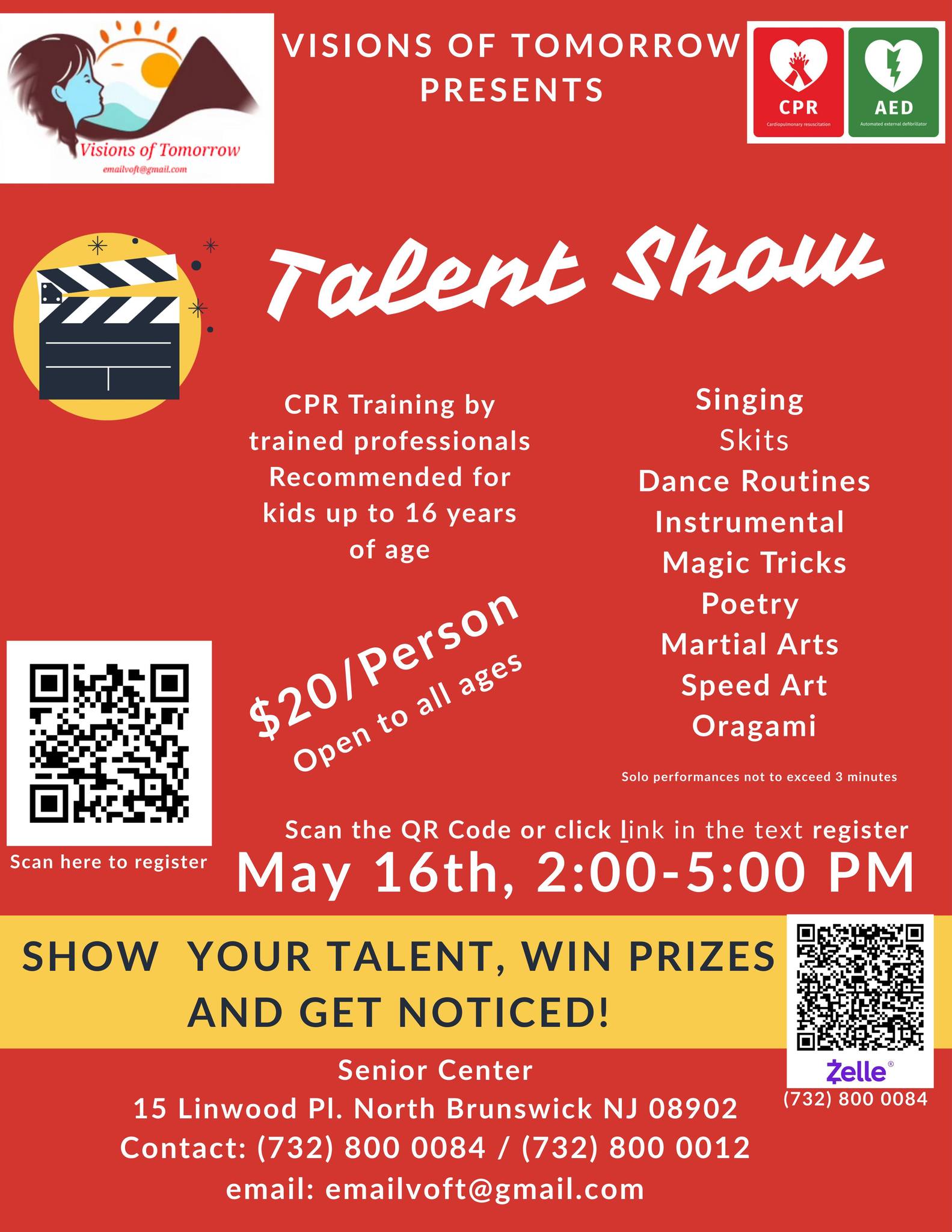 Talent Show & CPR Training