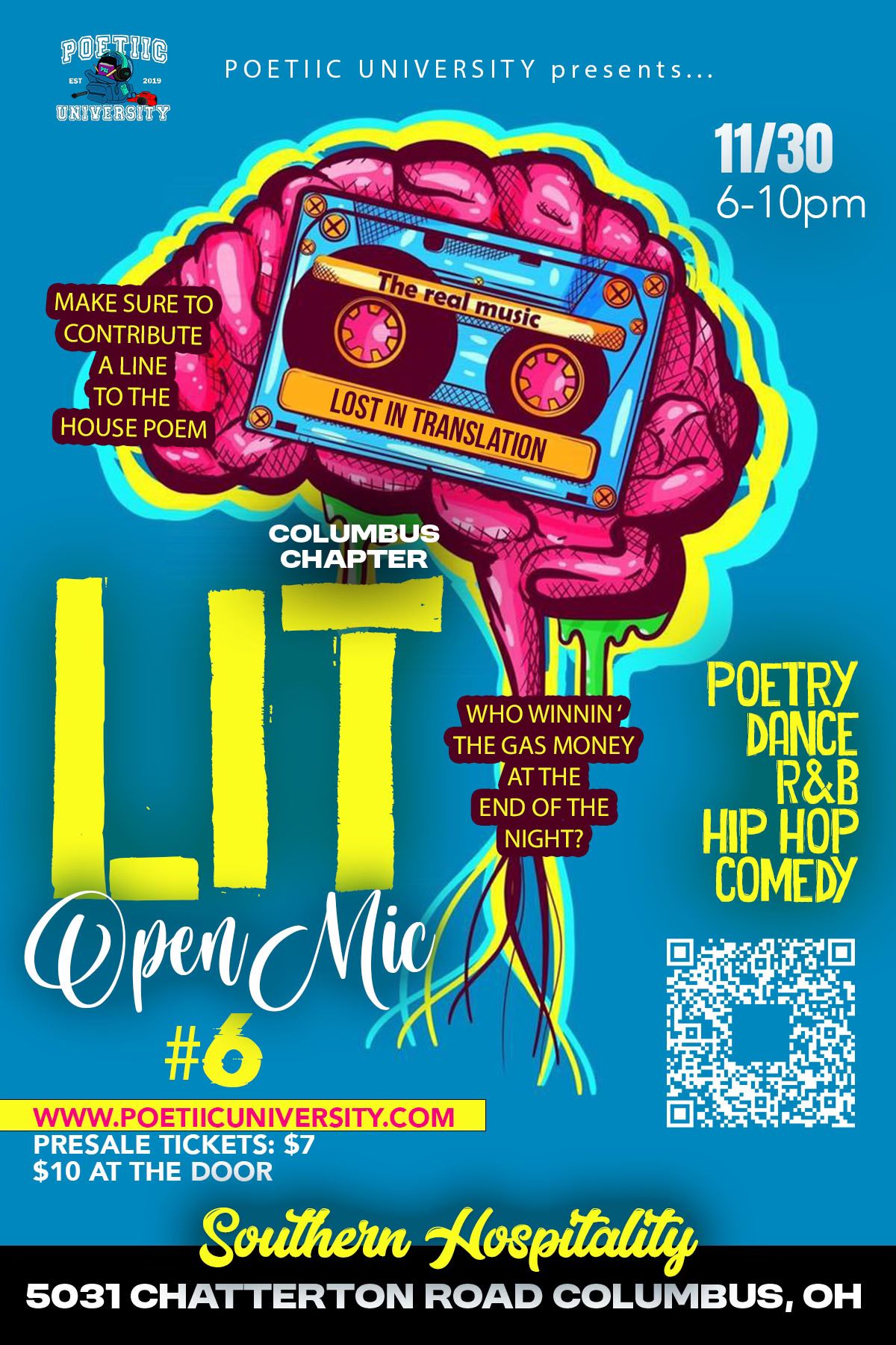 LIT OPEN MIC #6 (Columbus Chapter)