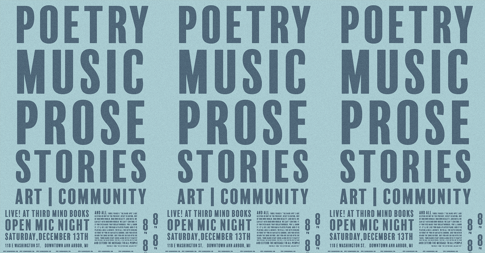 Open Mic — Live at Third Mind Books! (#042)