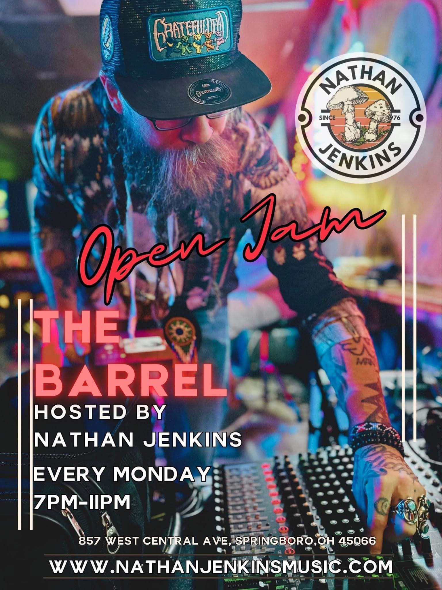 Monday Night Open Mic/Jam with Nathan Jenkins!