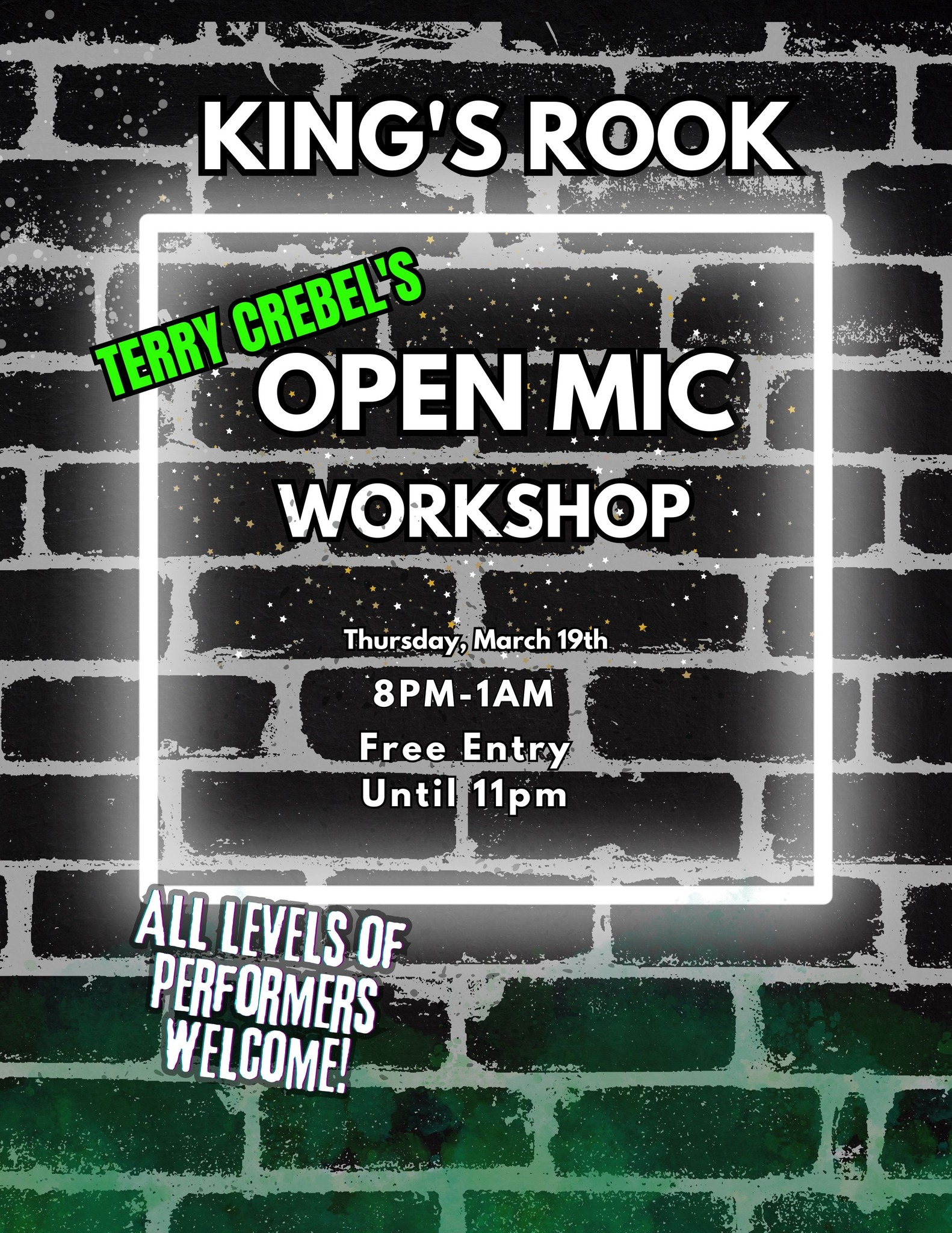 Terry Crebel Open Mic Workshop