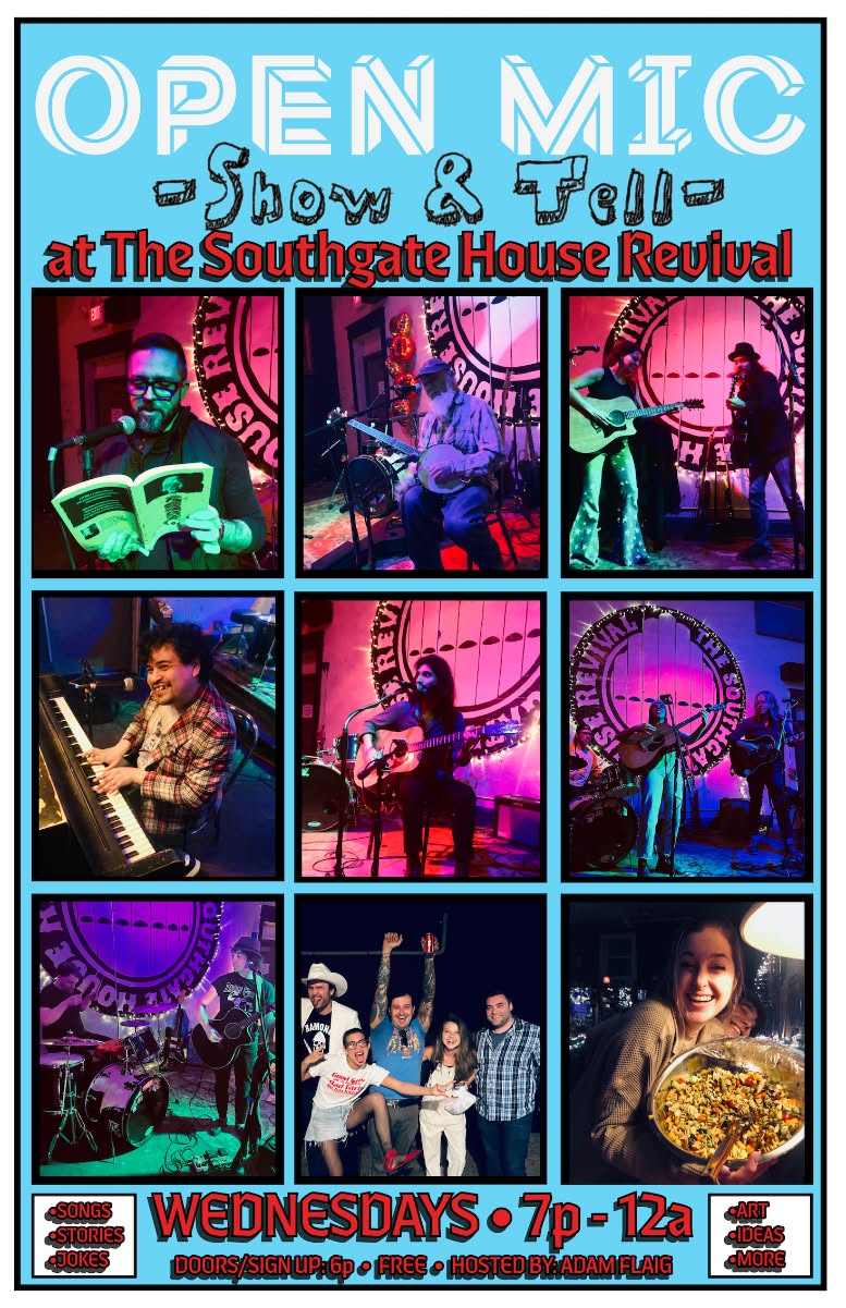 Open Mic Show & Tell with Adam Flaig