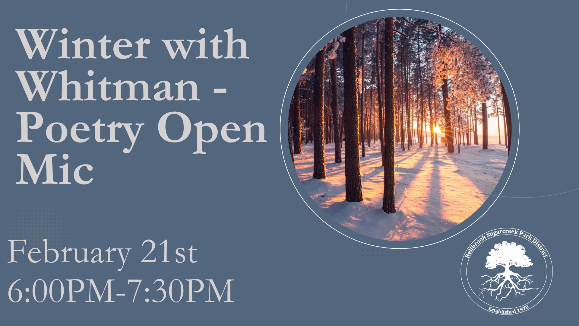 Poetry Open Mic- Winter with Whitman