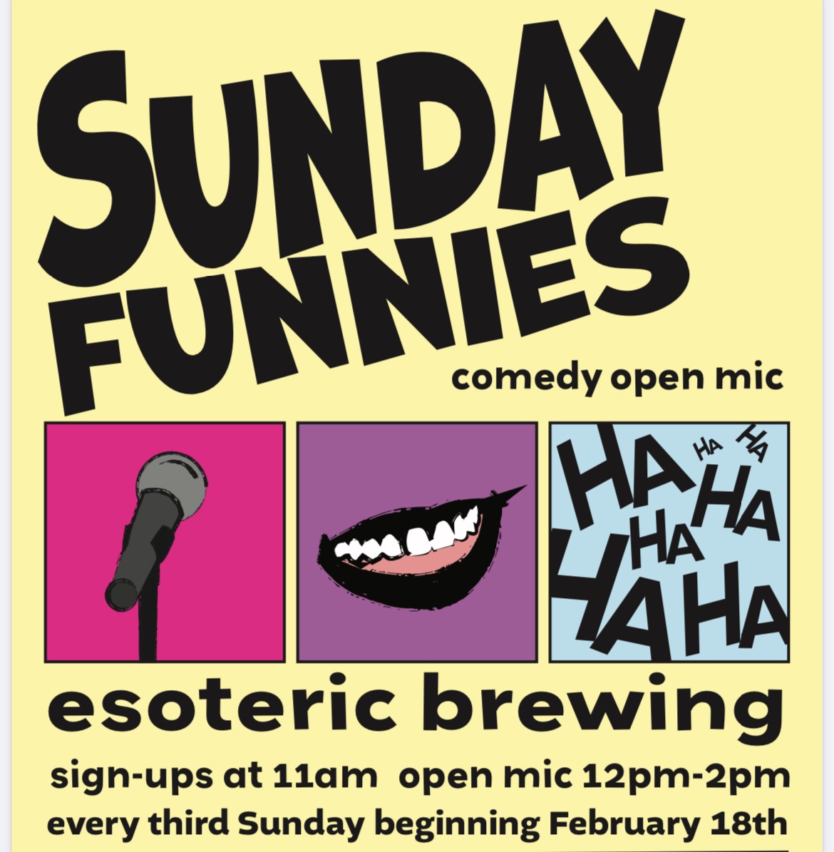 Sunday Funnies: Comedy Writing Circle & Open Mic