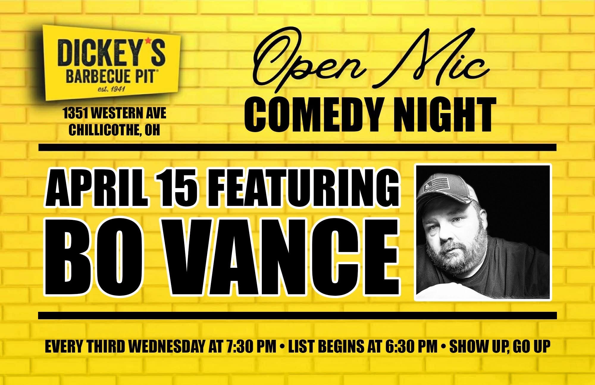 Open Mic Comedy at Dickey’s Barbecue Pit Chillicothe