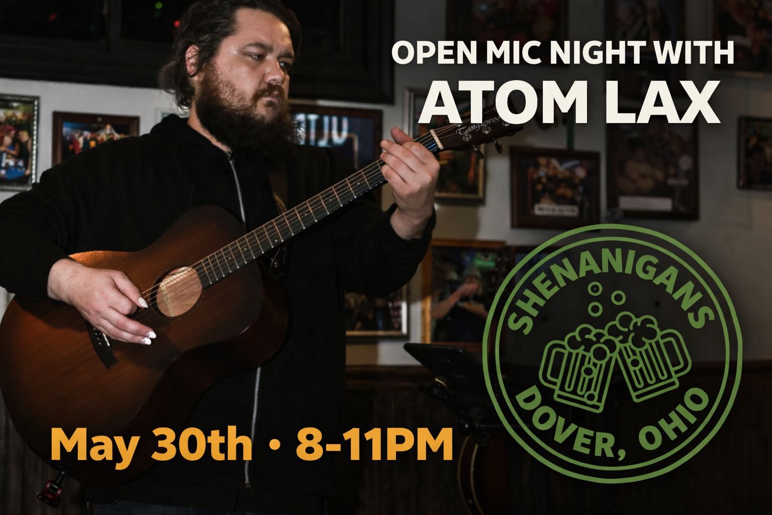 OPEN MIC NIGHT WITH ATOM LAX