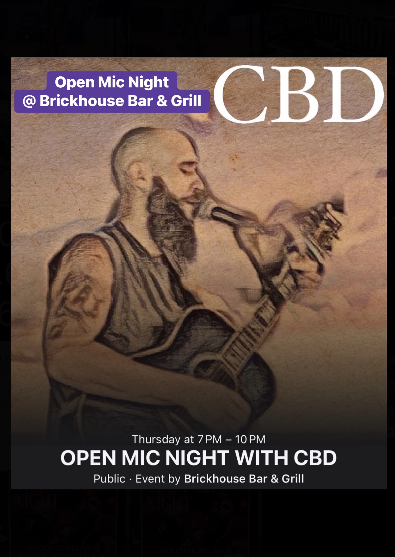 Open Mic @ Brickhouse Bar & Grill (hosted by CBD)
