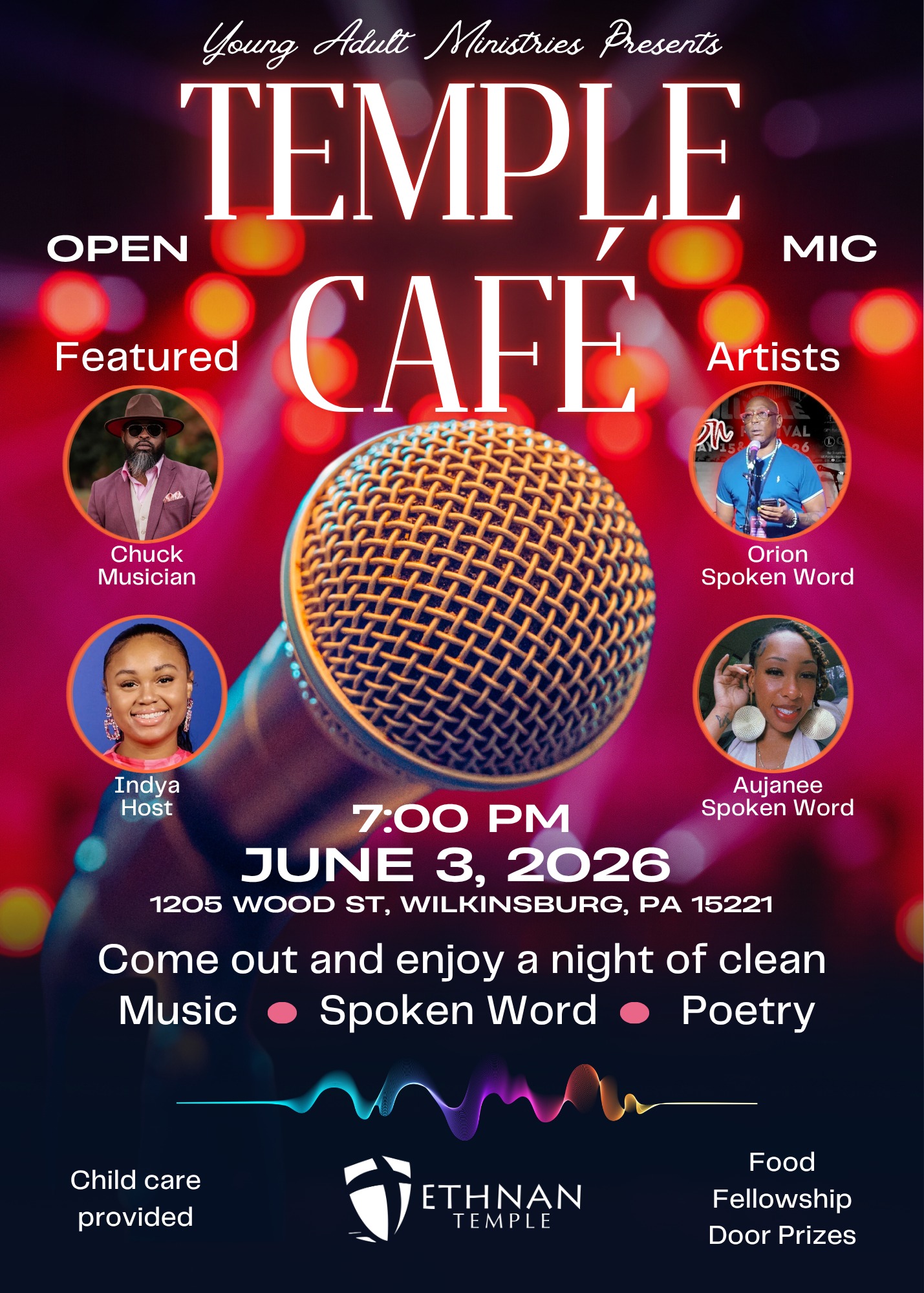 Temple Cafe Open Mic Night