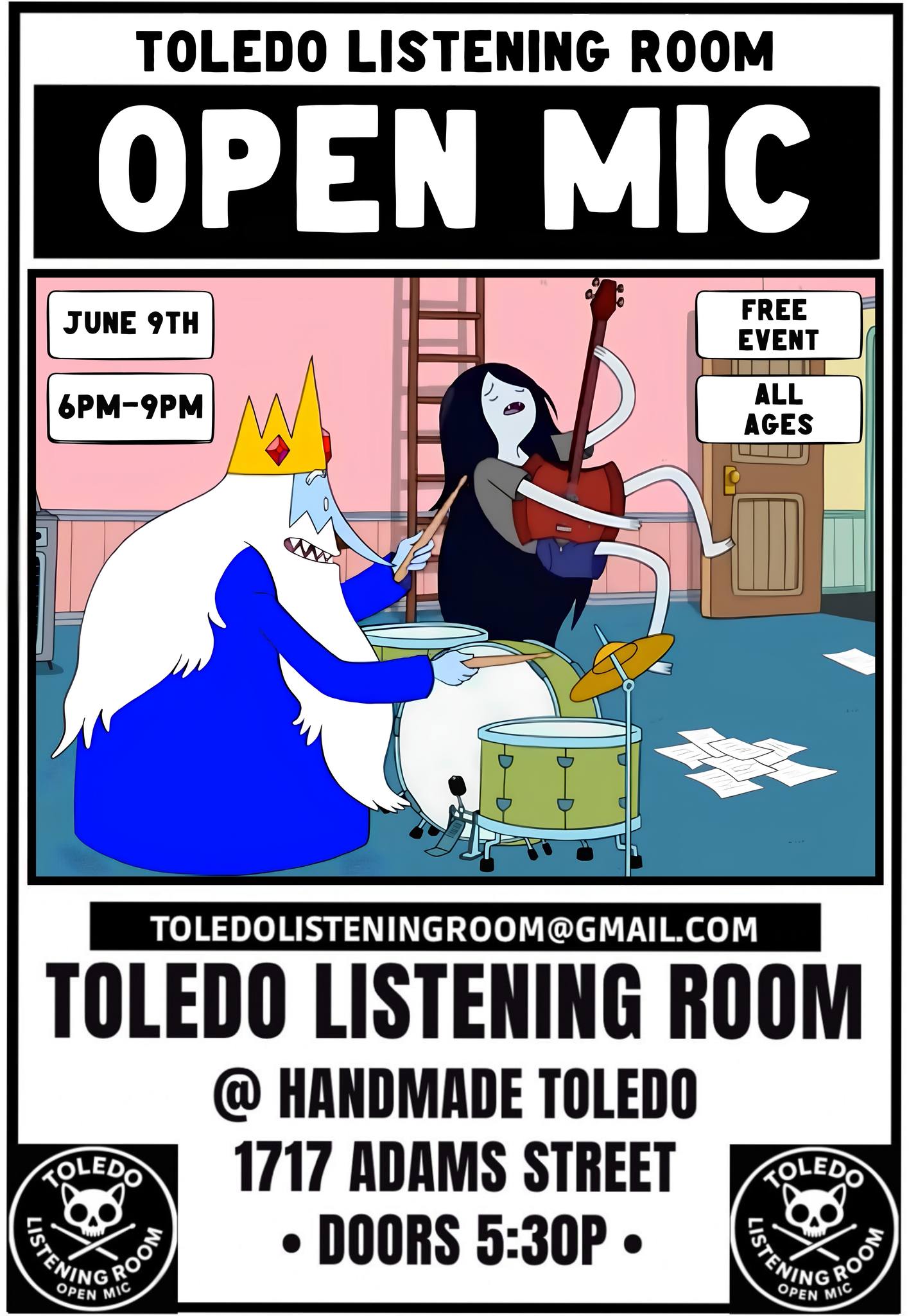 TLR OPEN MIC @ HANDMADE TOLEDO