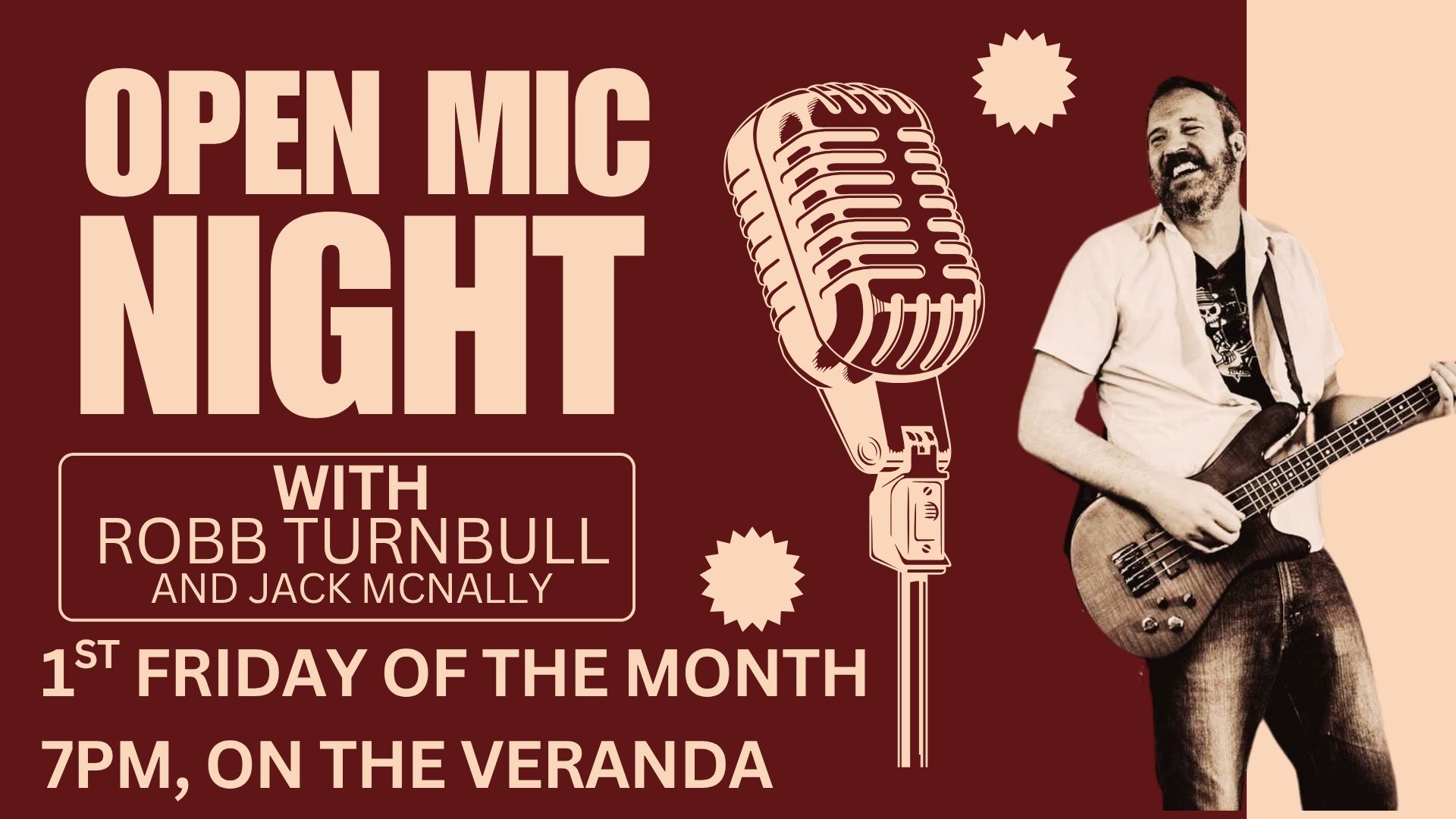 Monthly Open Mic Hosted by Robb Turnbull!