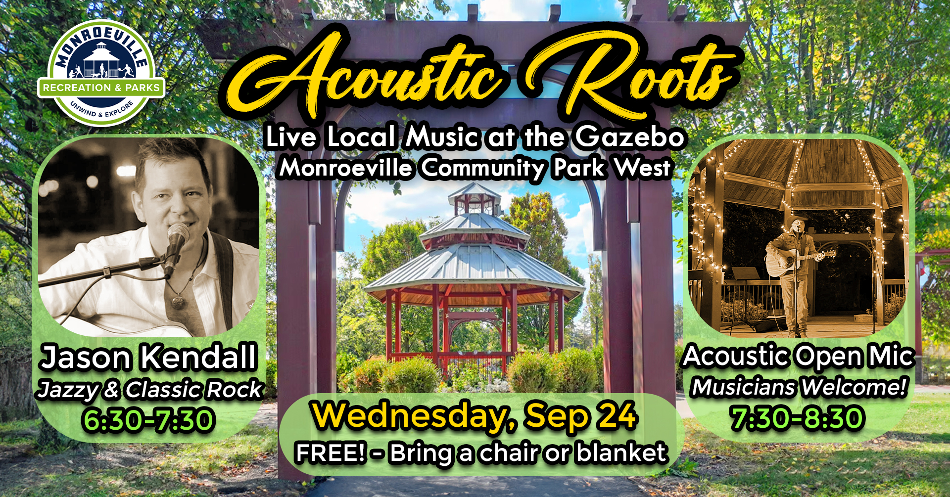 Acoustic Roots Music Series - Jason Kendall and Acoustic Open Mic