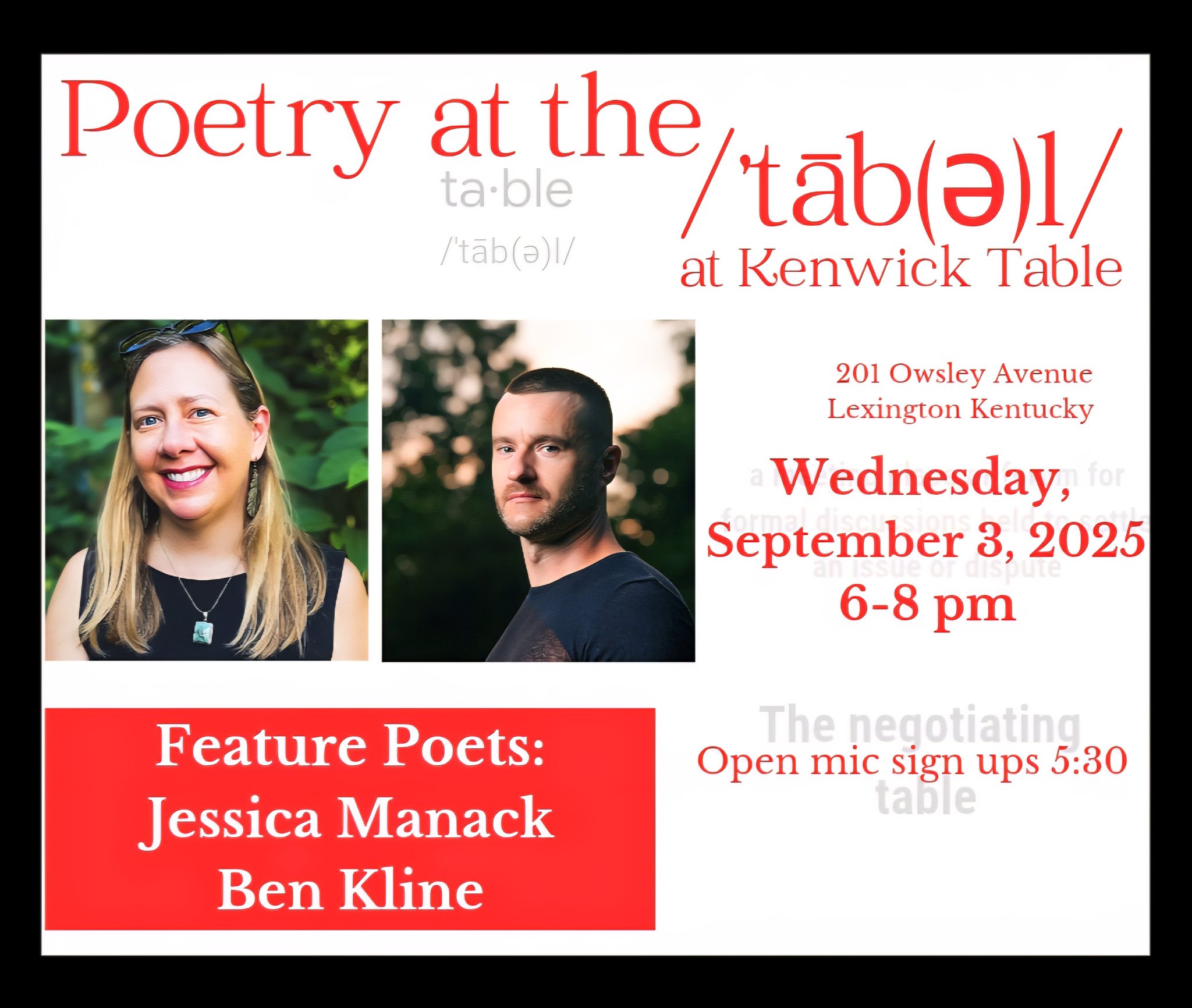 Poetry at the Table