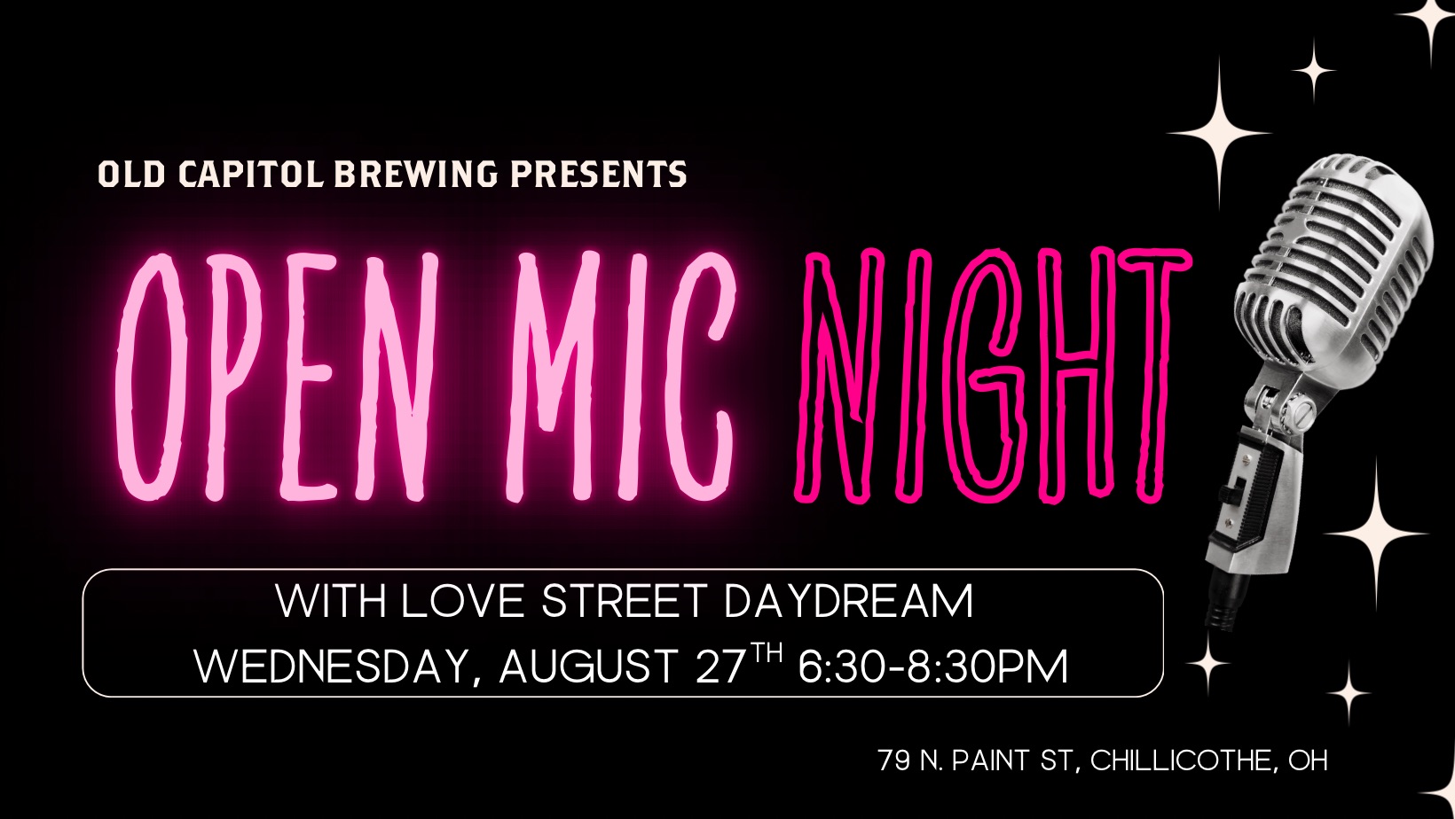Open Mic Night with Love Street Daydream