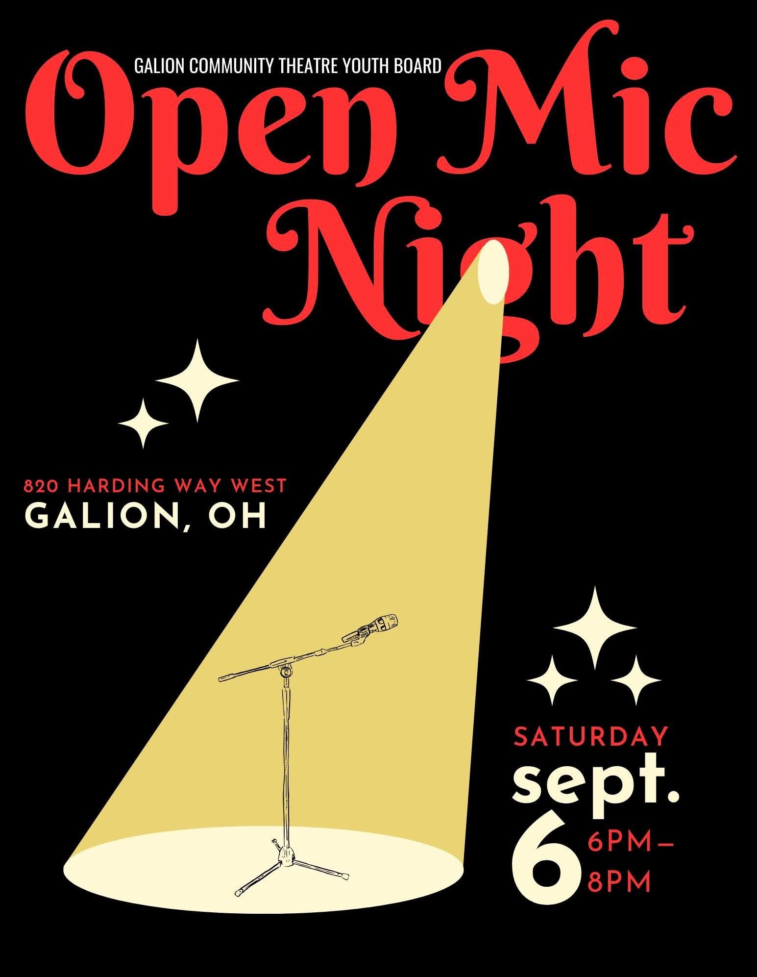 Open Mic Night @ Pizza Hut - Hosted by the GCT Youth Board