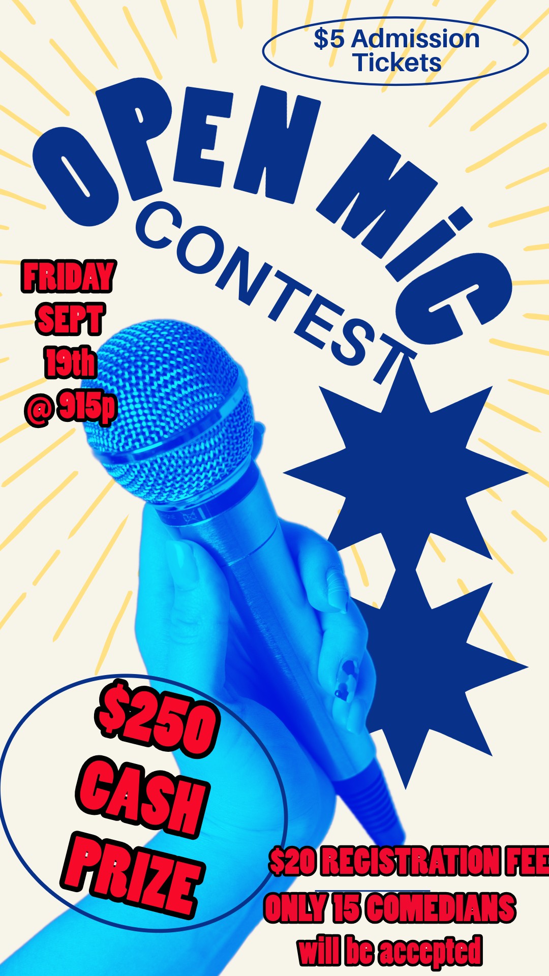 $250 CASH PRIZE OPEN MIC CONTEST