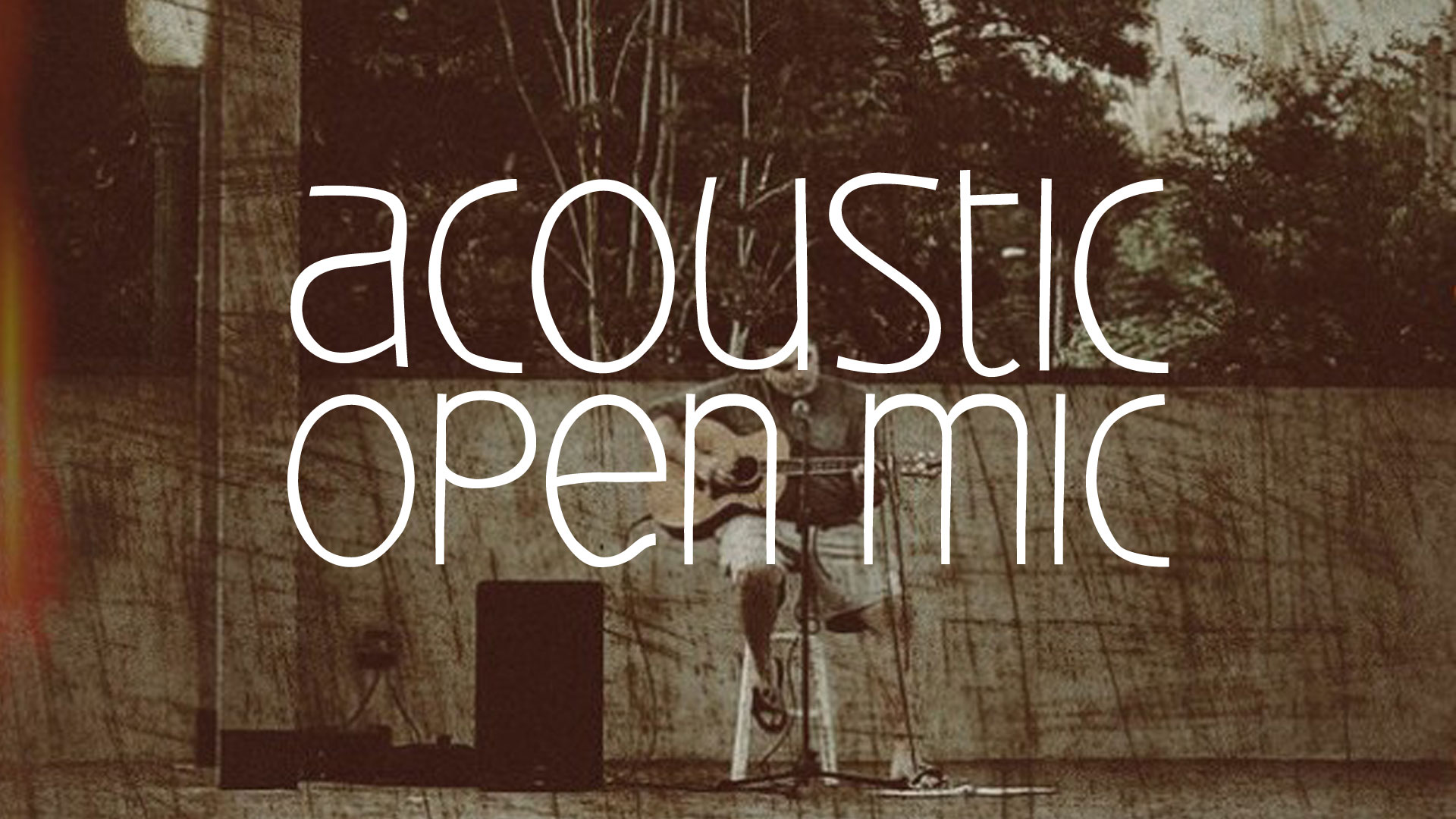 Acoustic Open Mic this week featuring Jacob Horton